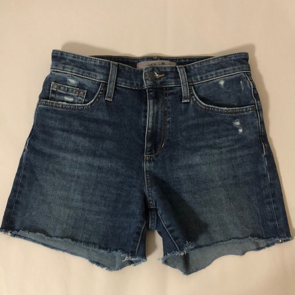 Joe’s Jeans Women's Dark Wash Blue High Rise Shorts size 25